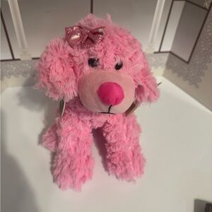 Pink Stuffed Animal Dog